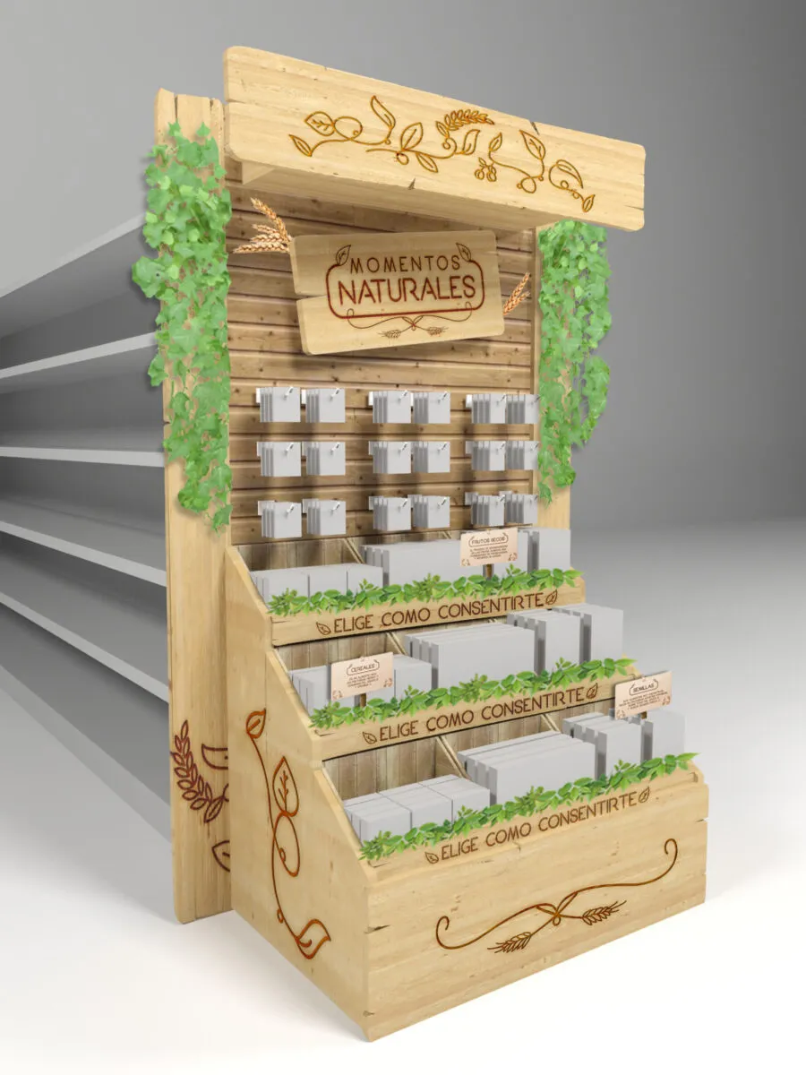 Wooden POS - Large Product Display Stand
